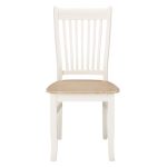 Juliette Pair of White Dining Chairs White