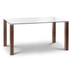Cayman Glass Top Dining Table Brown