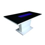 Matrix Dining Table with LED Lights Black