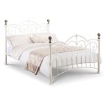 Isabel White Metal Bed Frame White