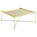 Oakland Square Gold Coffee Table – Gold Gold