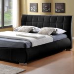 Dorado Black Faux Leather Bed Frame Black