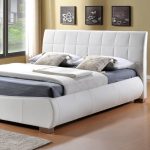 Dorado White Faux Leather Bed Frame White