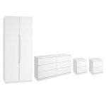 Legato White 4 Piece Bedroom Set White