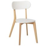 Julian Pair of Stacking Dining Chairs White