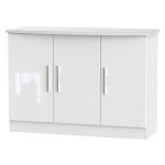 Living 3 Door Sideboard – White White