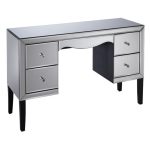 Palermo 4 Drawer Dressing Table Silver