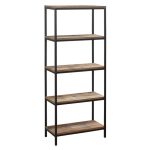 Urban Rustic 5 Tier Bookcase – Natural Natural