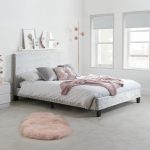 Berlin Crushed Velvet Bed Silver