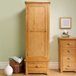 Woburn Oak 1 Door 1 Drawer Wardrobe Brown