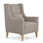 Leven Armchair and Footstool Silver
