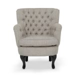 Irvine Chesterfield Armchair Grey