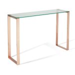 Kayla Rose Gold Console Table Gold