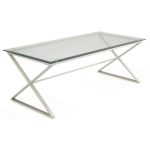 Kiana Coffee Table – Silver Silver