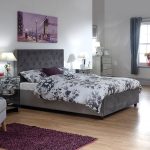 Utah Fabric Ottoman Bed Grey