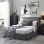 Shoreditch Fabric Bed Frame Grey