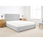 Farnley Upholstered Bed Frame Silver