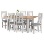 Richmond 6 Seater Dining Set Grey