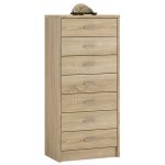 Sonama Oak Narrow Chest Brown