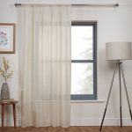 Marley Natural Slot Top Voile Panel Natural