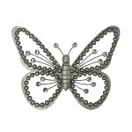 Glam Butterfly Wall Art Silver
