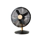 12 Inch Matt Black Metal Desk Fan Black