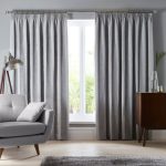 Parker Grey Chenille Pencil Pleat Curtains Grey