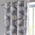 Elements Emmott Grey Blackout Eyelet Curtains Grey