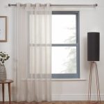 Aspen Natural Eyelet Voile Panel Natural