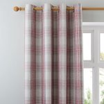 Fyfe Red Eyelet Curtains Red