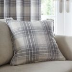Fyfe Charcoal Check Cushion Charcoal