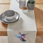 Heavenly Hummingbird Table Runner Natural