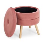 Gisela Storage Footstool – Dusky Pink Dusky Pink
