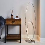 Menton Chrome Infinity LED Floor Lamp Chrome, Clear