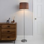 Fuller Floor Lamp Light Grey Grey, Chrome