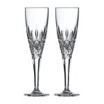 Set of 2 Highclere Flute Glasses Clear