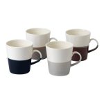 Royal Doulton Coffee Studio Set of 4 Grande Mugs Multi coloured