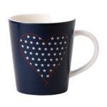 Ellen DeGeneres by Royal Doulton Heart & Stars Mug Navy