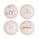 Ellen DeGeneres by Royal Doulton Holiday Collection Set of 4 Bowls Red