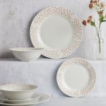 Spot 12 Piece Blush Dinner Set Blush