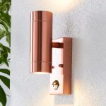 Billy Copper PIR Outdoor Wall Light Copper