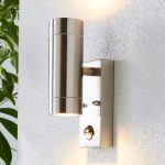 Billy Chrome PIR Outdoor Wall Light Light Copper