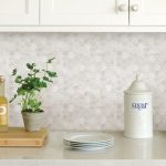 InHome Hexagon Marble Self Adhesive Backsplash Tiles Grey