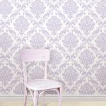 NuWallpaper Ariel Purple Self Adhesive Wallpaper Purple