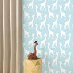 NuWallpaper Savannah Soiree Turquoise Self Adhesive Wallpaper Blue