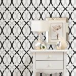 NuWallpaper Lattice Monochrome Self Adhesive Wallpaper Monochrome