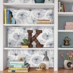NuWallpaper Aya Black Blue Self Adhesive Wallpaper Blue
