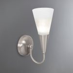 Marble Glass Wall Light Chrome