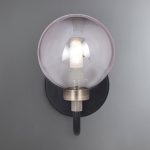 Tanner Smoke Wall Light Black