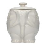 Elephant Storage Jar Grey